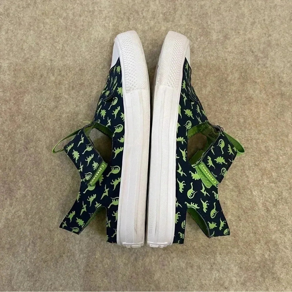 Converse All Star Superplay Dinoverse Green Hook and Loop Sandals Boys size 3 - Picture 7 of 13